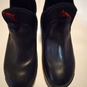 Men's Black RockRooster Size 7 Slip-On Leather Work Shoes